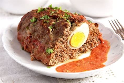 Meatloaf With Boiled Egg