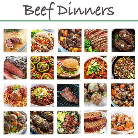 meats and main dishes
