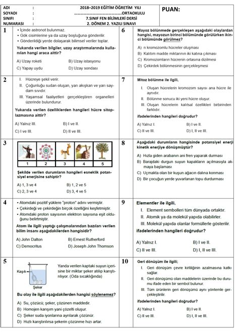 meb 2 yazılı örnek soruları