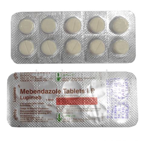 mebendazole 100mg spc