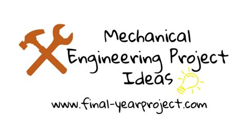 mechanical engineering project topics for final year