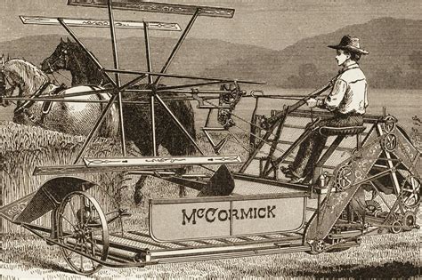 Mechanical Reaper And Threshing Machine Inventor