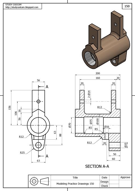 Mechanical Technical Drawing Examples
