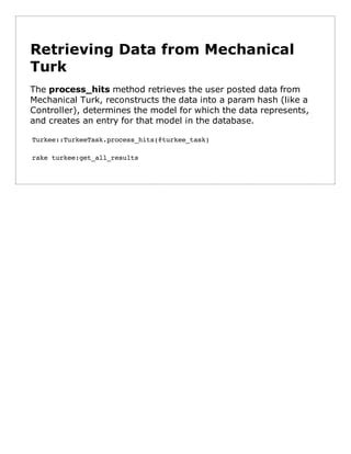 Mechanical Turk Data Entry