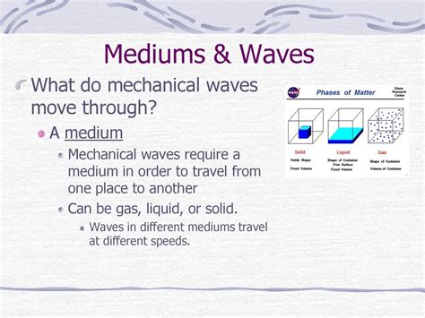 Mechanical Waves Need A Medium To Propagate