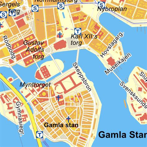 mit Satellitenfoto und Hotels von Stockholm
