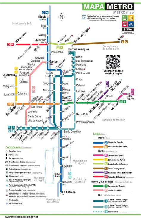 medellin colombia metro map
