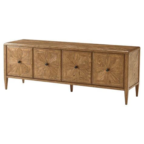 Media Console Light Oak