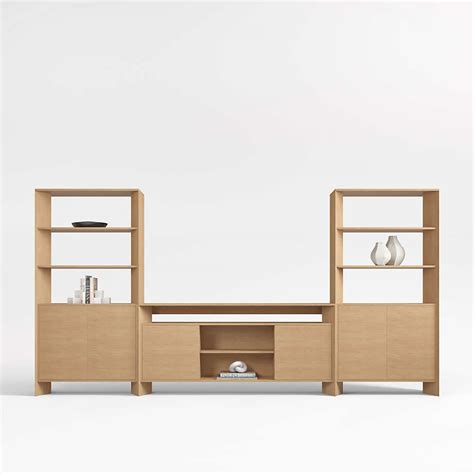 Media Console With Closed Storage