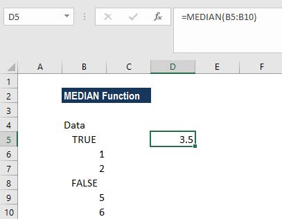 median function example