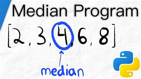 median program in python