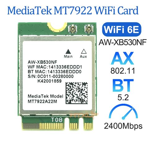mediatek wi-fi 6e mt7922 rz616 driver