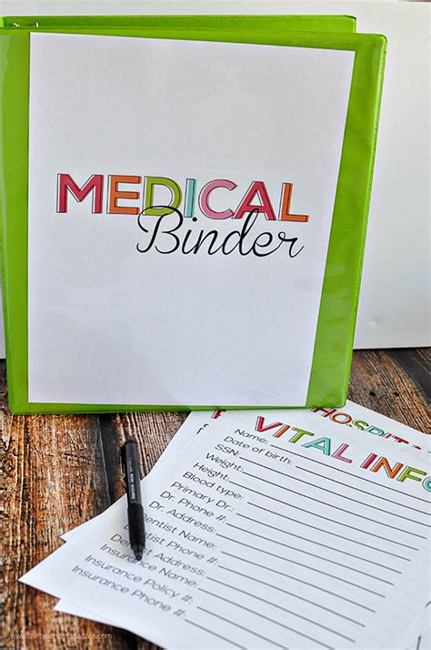 Medical Binder Printables Medical binder printables, Medical binder