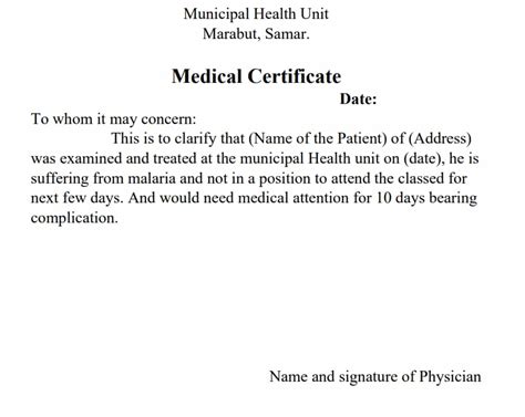 4 Medical Certificate Samples India 83759 FabTemplatez