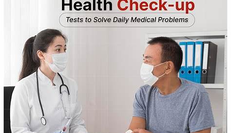 Annual Health Checkups - Medical Insurance Template Cartoon Vector
