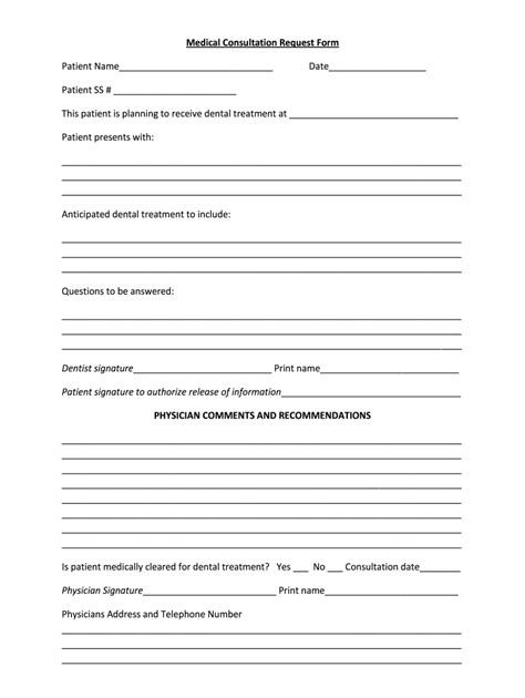 FREE 11+ Sample Medical Consultation Forms in PDF MS Word