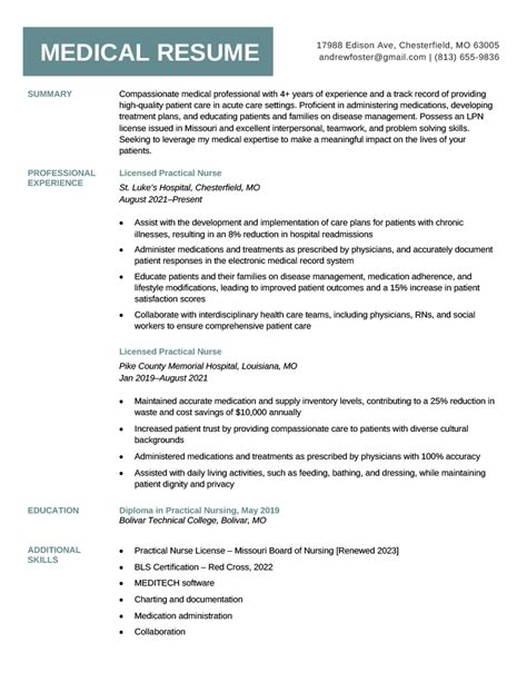 Medical Assistant Resume Examples Duties, Skills & Template