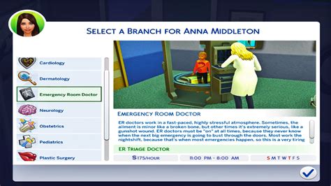 Medical Career In Sims 4