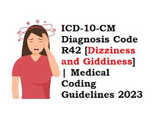 medical diagnosis code r42