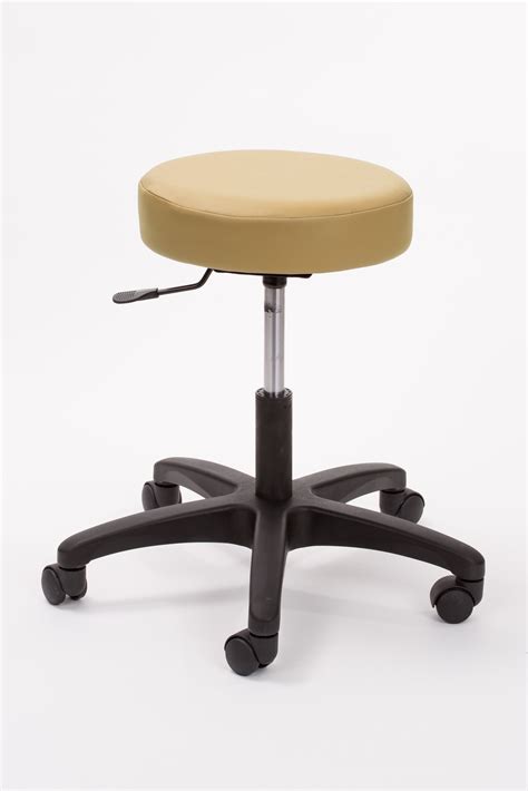 medical exam stool with back