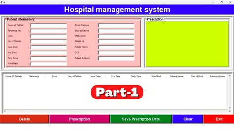 Medical Management System Project In Python
