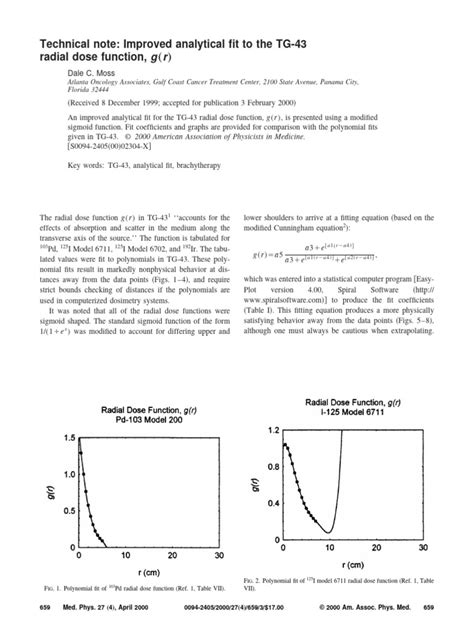 Medical Physics Technical Note