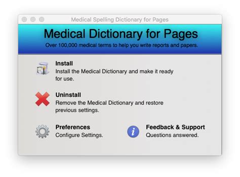 medical spelling dictionary