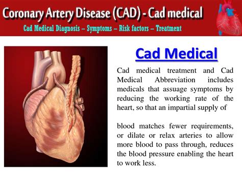 medical term cad stand for