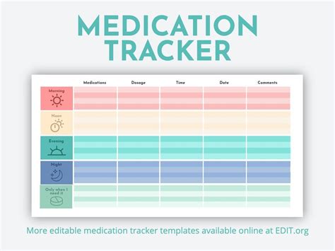 Medical Tracker Printable