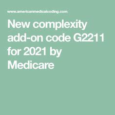 medicare complexity code g2211