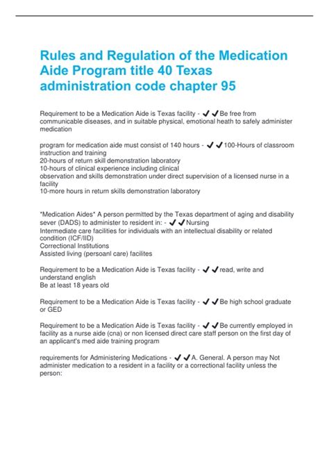 Medication Aide Fingerprinting Code