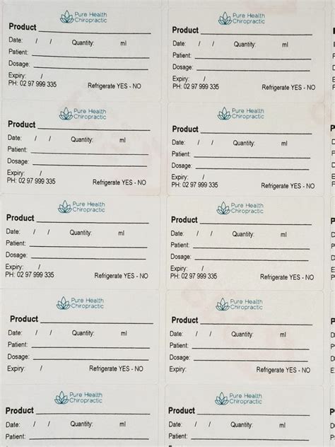 Medication Dispensing Labels