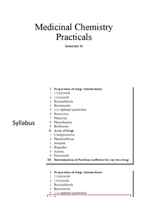 medicinal chemistry semester 4