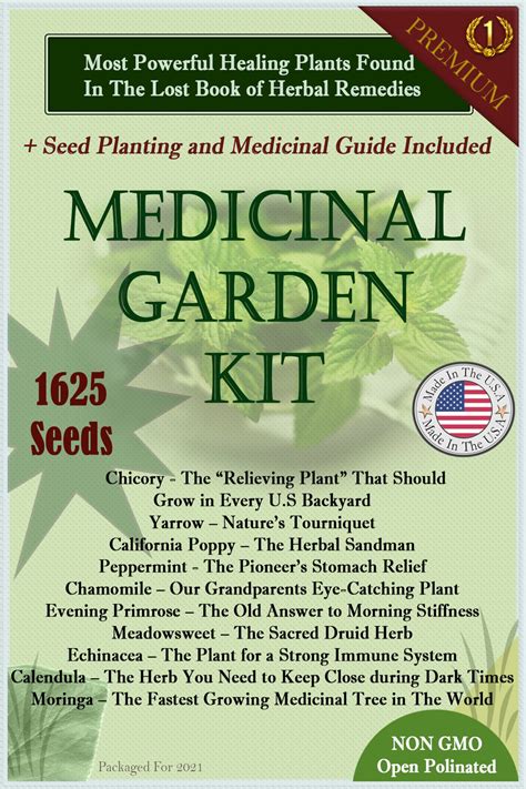 medicinal garden kit seeds