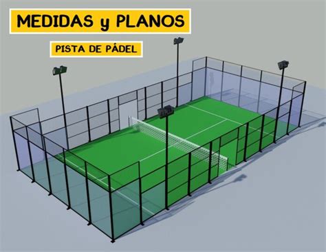 medida cancha de padel