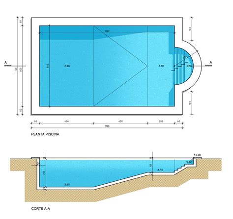 Plano Piscina Pool construction, Patio, Architecture