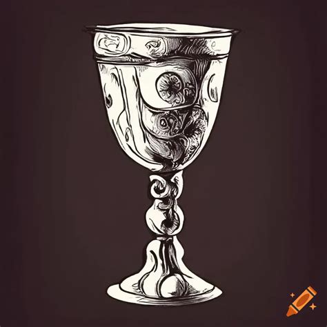 Medieval Goblet Drawing