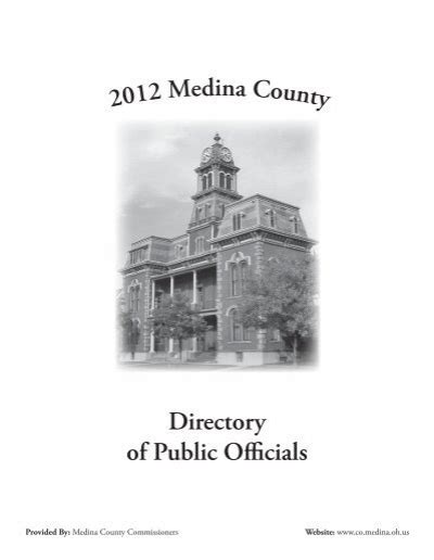 medina county directory of public officials