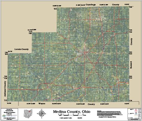 medina county ohio property map