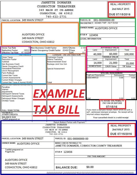 medina county ohio property tax bills