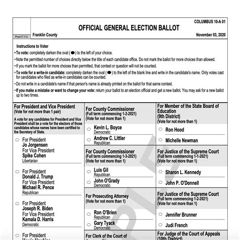 medina county ohio sample ballot