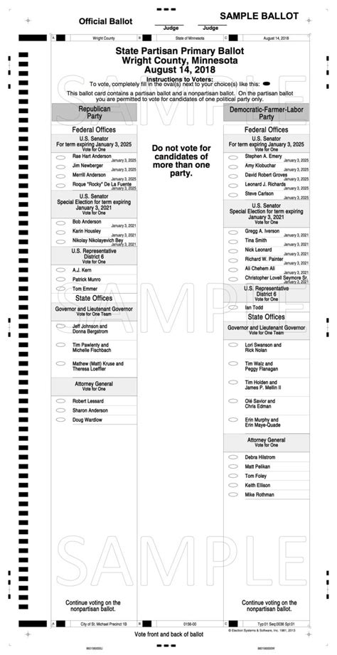 medina ohio voting ballot