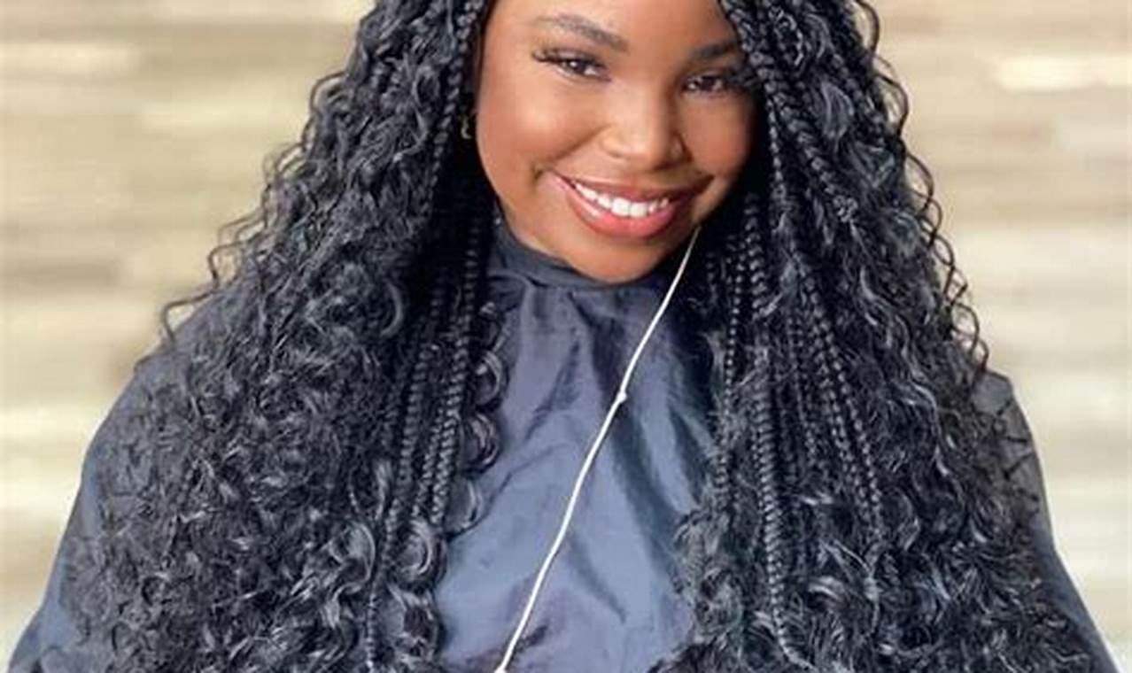 Discover the Allure of Medium Box Braids with Curly Hair: Unlocking Style and Protection