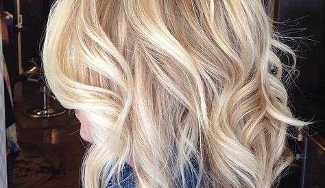 Medium Length Golden Blonde Hairstyles Love This Hair Color Hair Warm