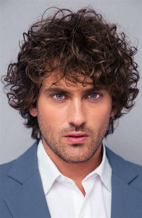 Stunning Medium Curly Hair Men Hairstyles Inspiration