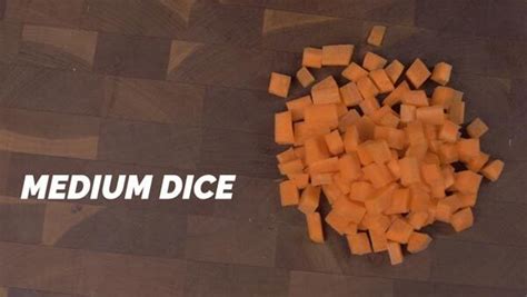 Medium Dice In Cooking