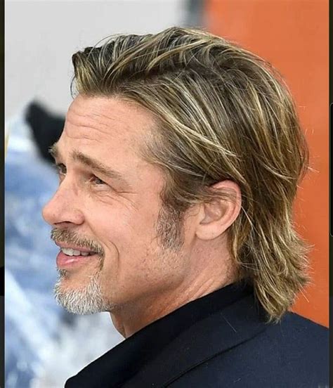 medium length brad pitt hairstyles