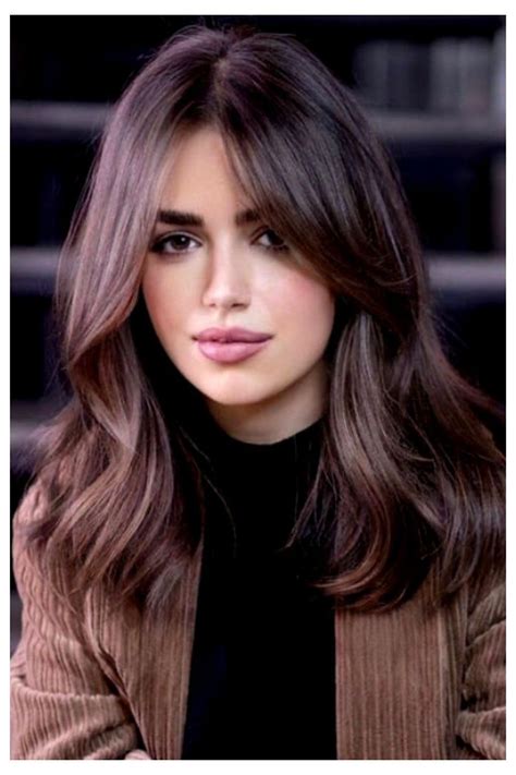  79 Stylish And Chic Medium Length Hair With Short Curtain Bangs For Long Hair