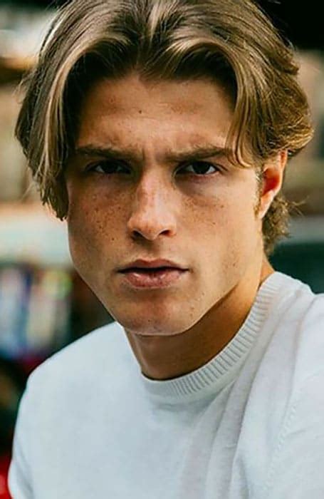 Stunning Medium Length Mens Haircuts Middle Part With Simple Style