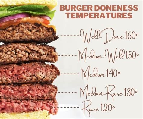 medium rare burger temperature guide